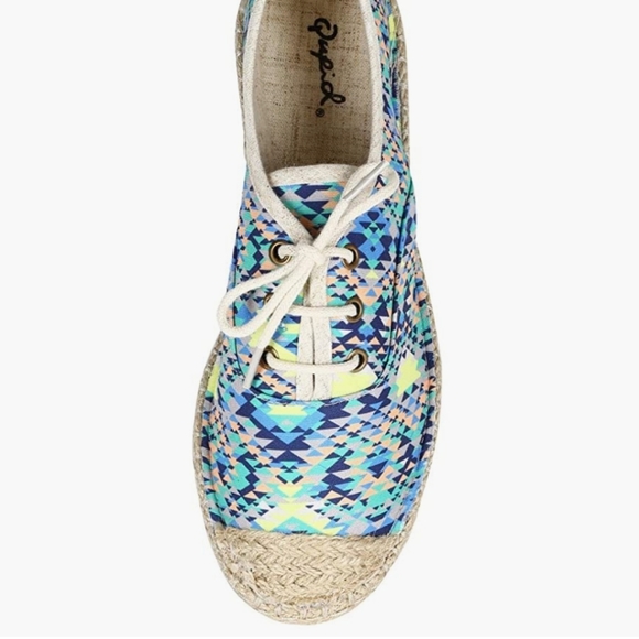 Modcloth multicolor cap toe lace up espadrilles - Picture 6 of 10